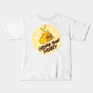 Cheaper than therapy - "junk"food Kids T-Shirt